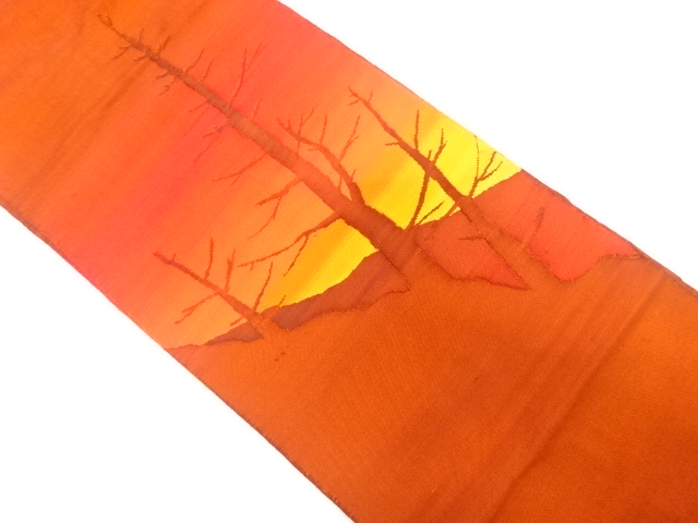 JAPANESE NAGOYA OBI / WOVEN TREES